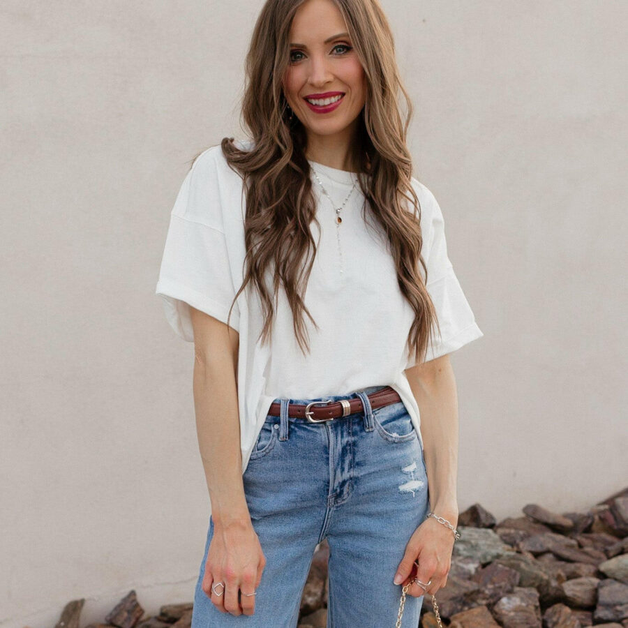 Boxy French Terry Tee