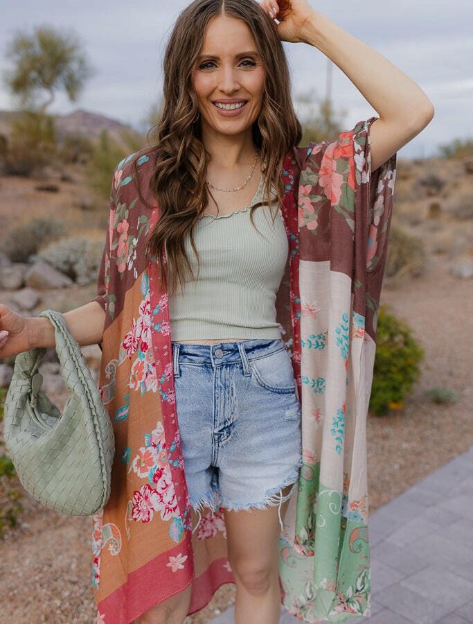 Patchwork Multi Kimono